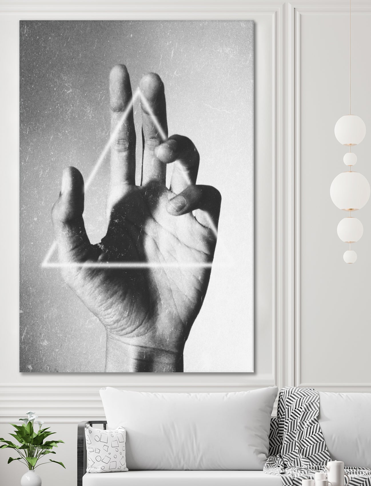 Hand + Triangle by Annisa Tiara Utami on GIANT ART - gray photo manipulation