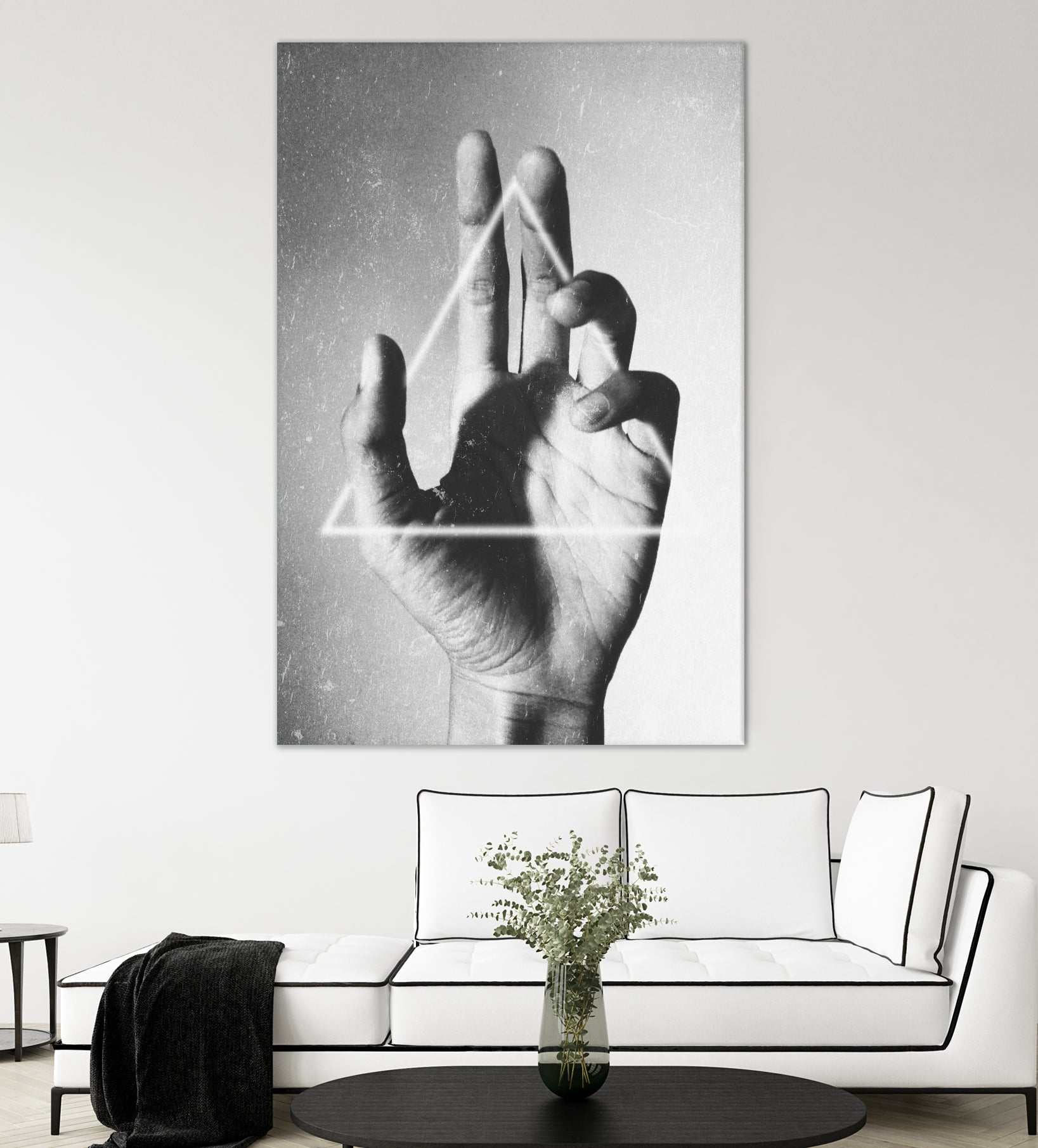 Hand + Triangle by Annisa Tiara Utami on GIANT ART - gray photo manipulation