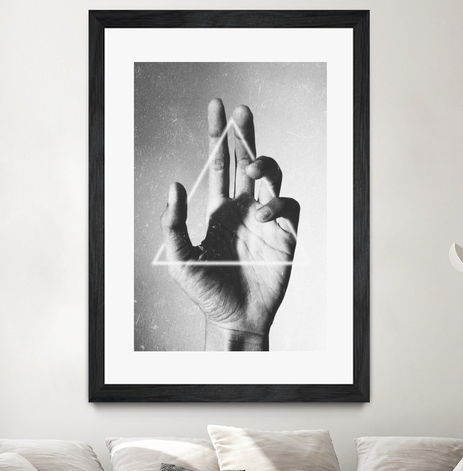 Hand + Triangle by Annisa Tiara Utami on GIANT ART - gray photo manipulation