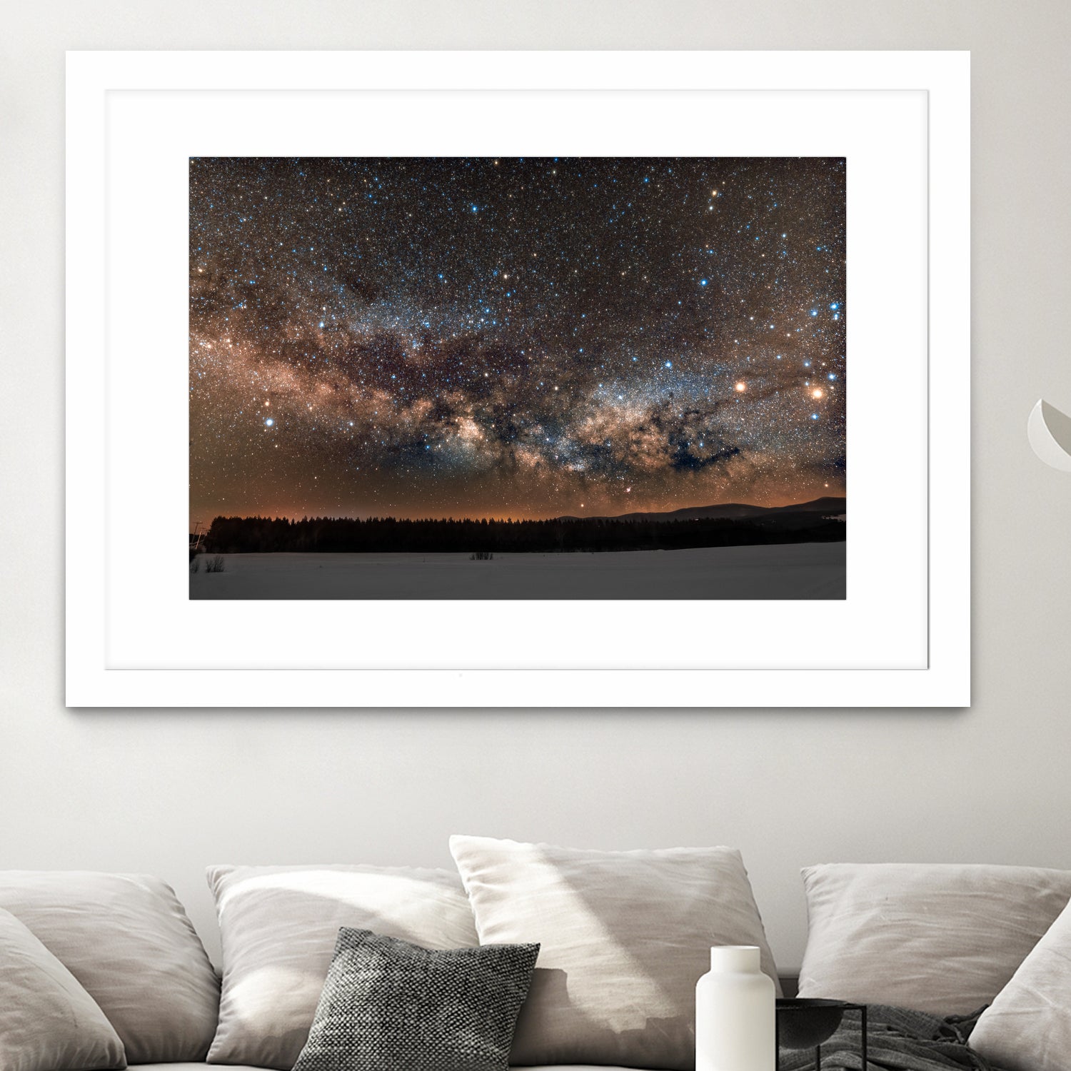 Milky way by Lorenzo Bustillo on GIANT ART - gray photo illustration