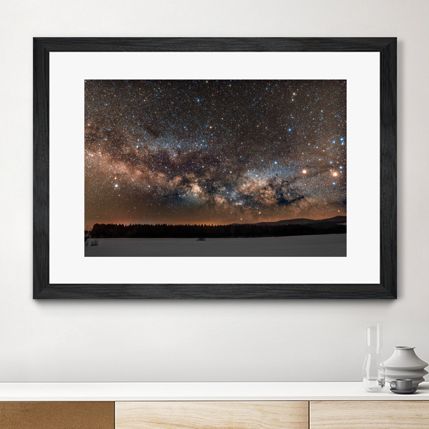 Milky way by Lorenzo Bustillo on GIANT ART - gray photo illustration