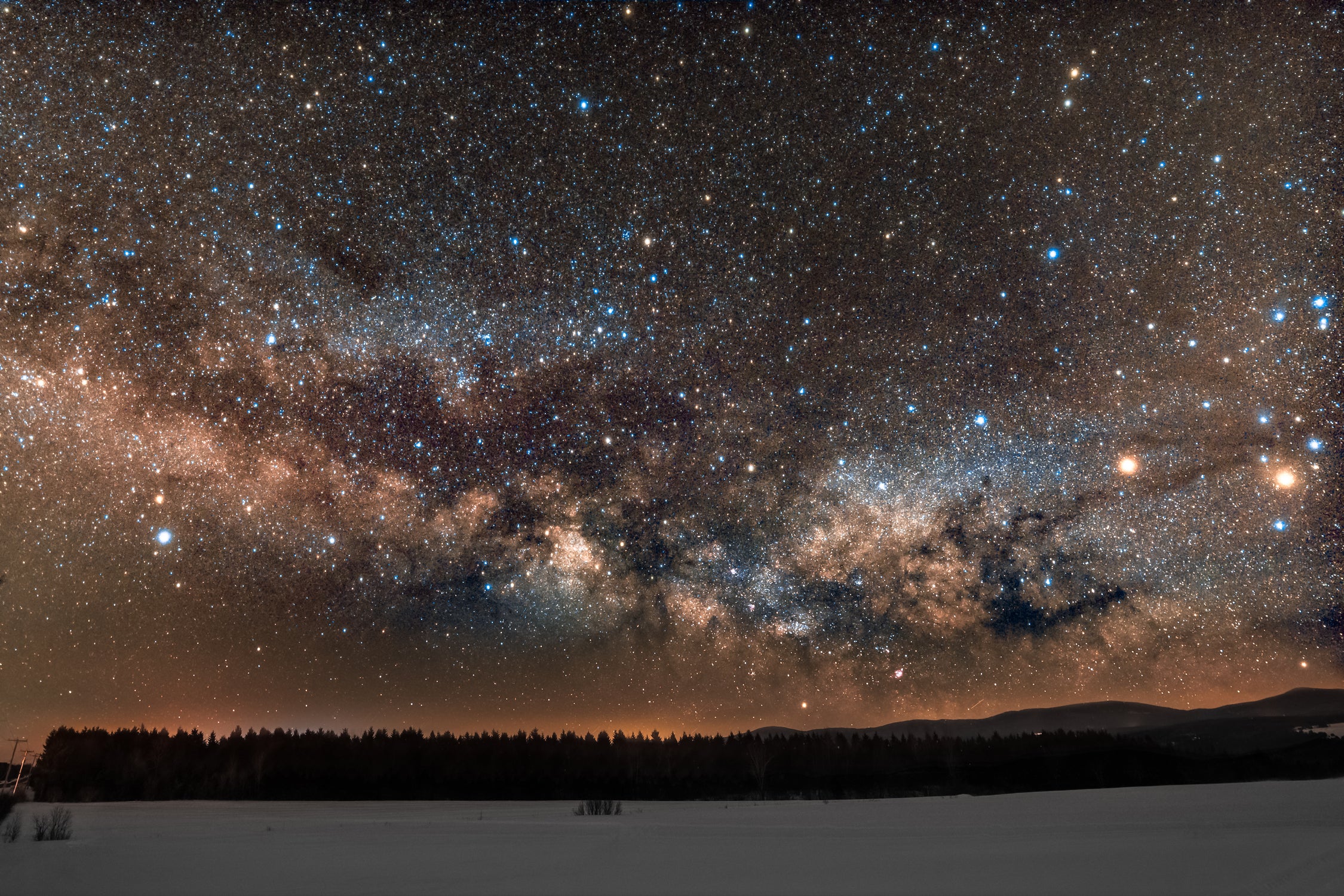 Milky way by Lorenzo Bustillo on GIANT ART - gray photo illustration