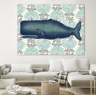 Moby Vineyard Aqua by Thomas Fernez on GIANT ART - blue digital painting