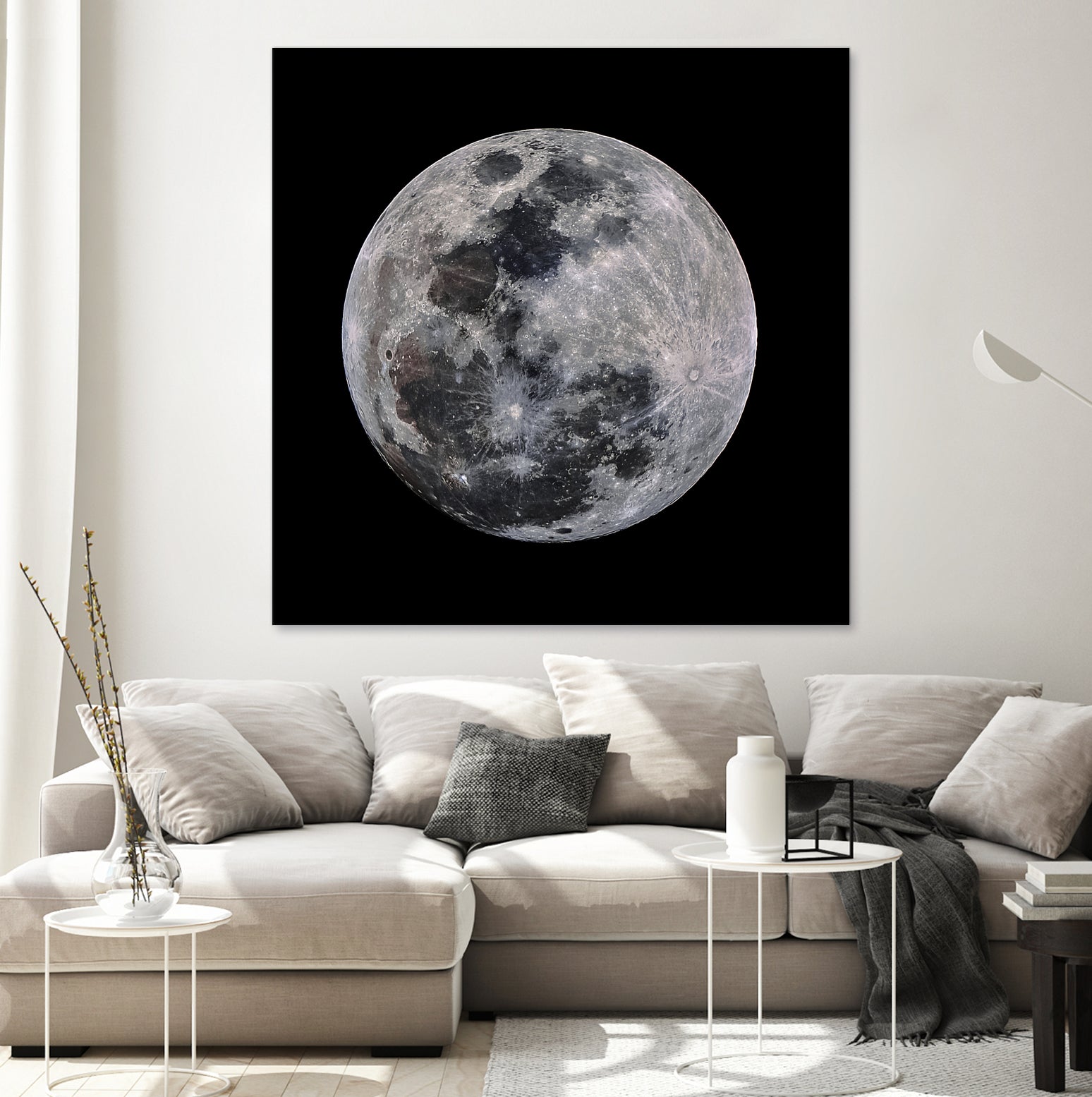 Super Moon by Lorenzo Bustillo on GIANT ART - gray photo illustration