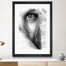 Female Sketch in Black and White 215 by Rafael Salazar on GIANT ART - gray digital drawing