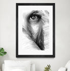 Female Sketch in Black and White 215 by Rafael Salazar on GIANT ART - gray digital drawing