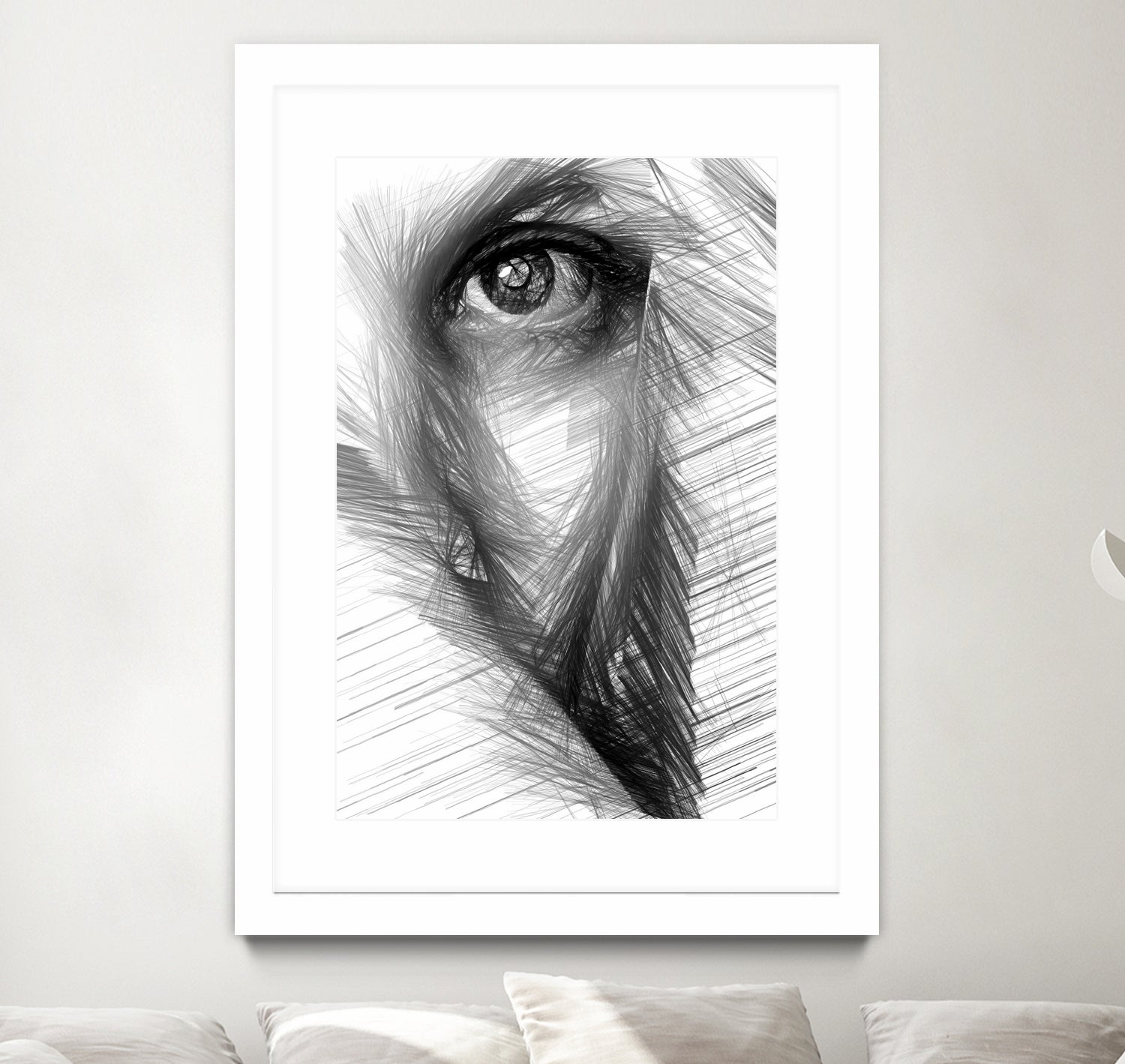 Female Sketch in Black and White 215 by Rafael Salazar on GIANT ART - gray digital drawing