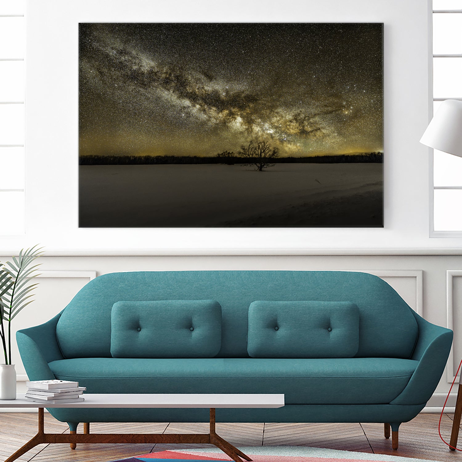 MIlky way rising by Lorenzo Bustillo on GIANT ART - gray photo illustration