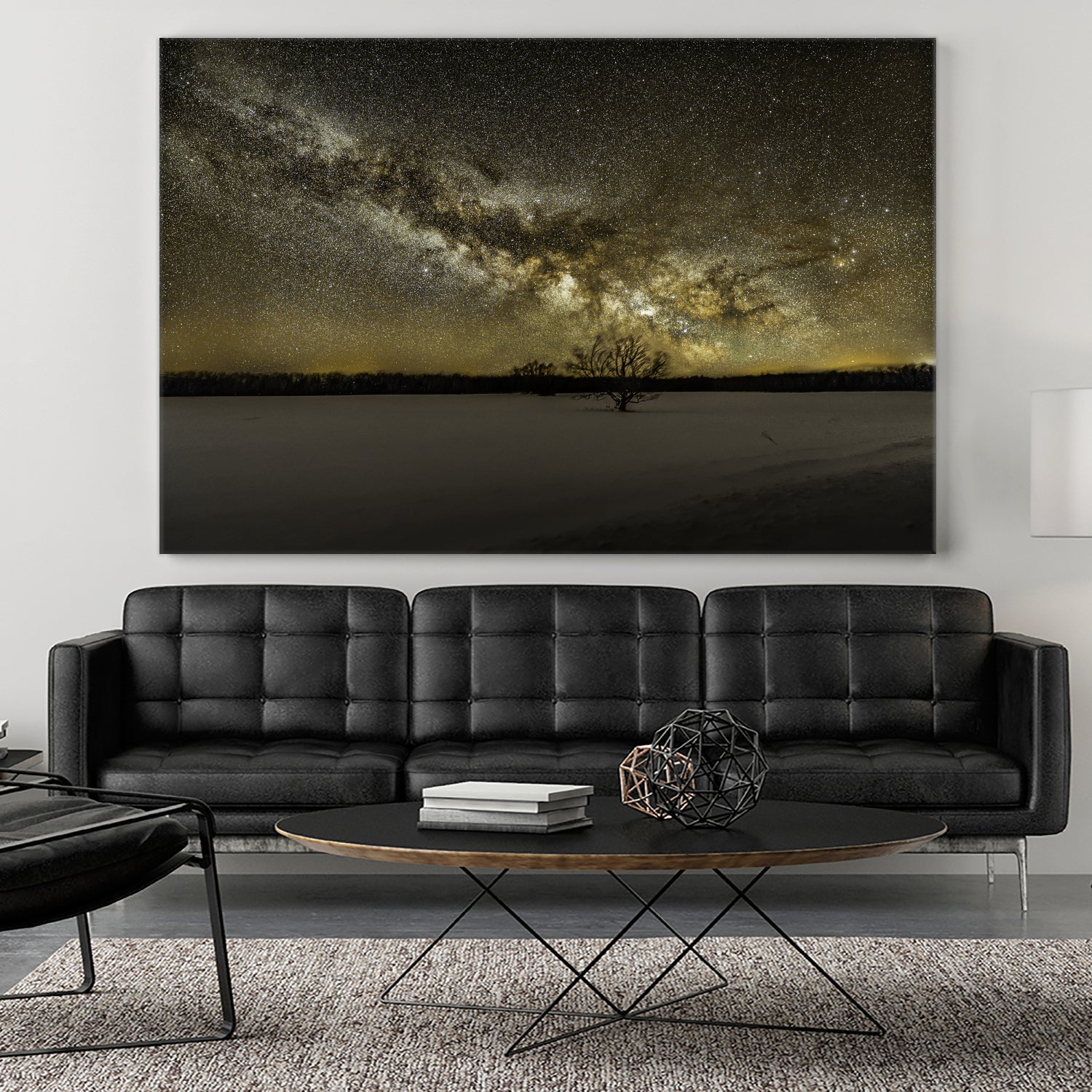 MIlky way rising by Lorenzo Bustillo on GIANT ART - gray photo illustration