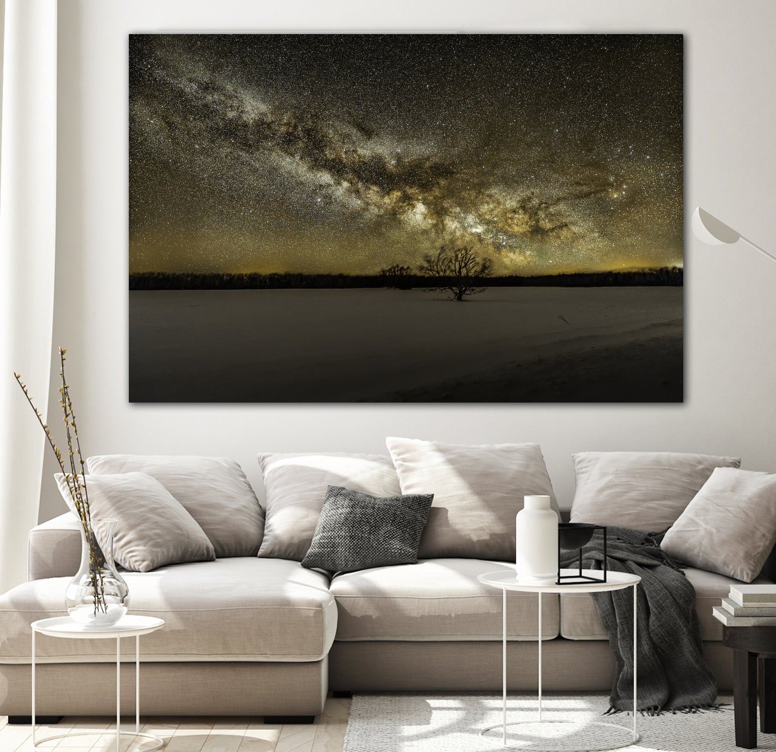 MIlky way rising by Lorenzo Bustillo on GIANT ART - gray photo illustration