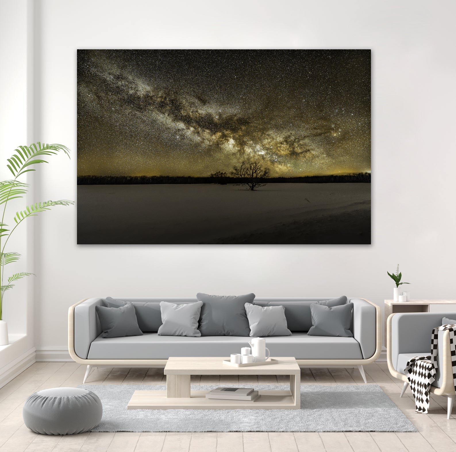 MIlky way rising by Lorenzo Bustillo on GIANT ART - gray photo illustration