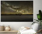 MIlky way rising by Lorenzo Bustillo on GIANT ART - gray photo illustration