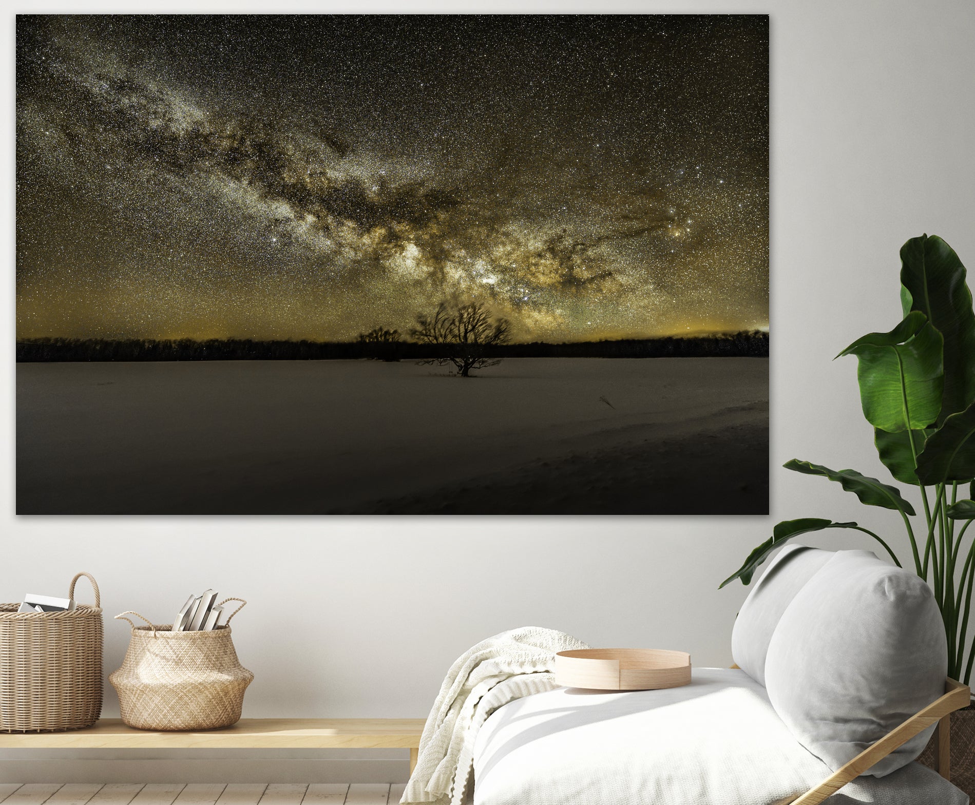 MIlky way rising by Lorenzo Bustillo on GIANT ART - gray photo illustration