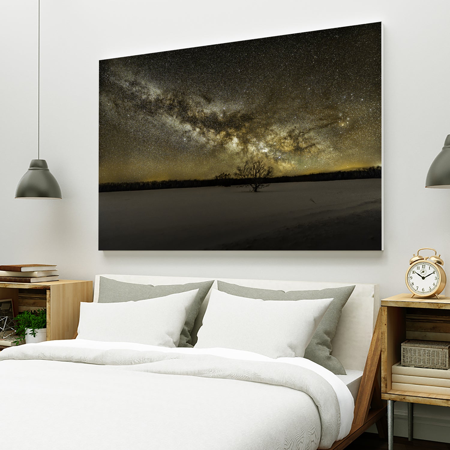 MIlky way rising by Lorenzo Bustillo on GIANT ART - gray photo illustration