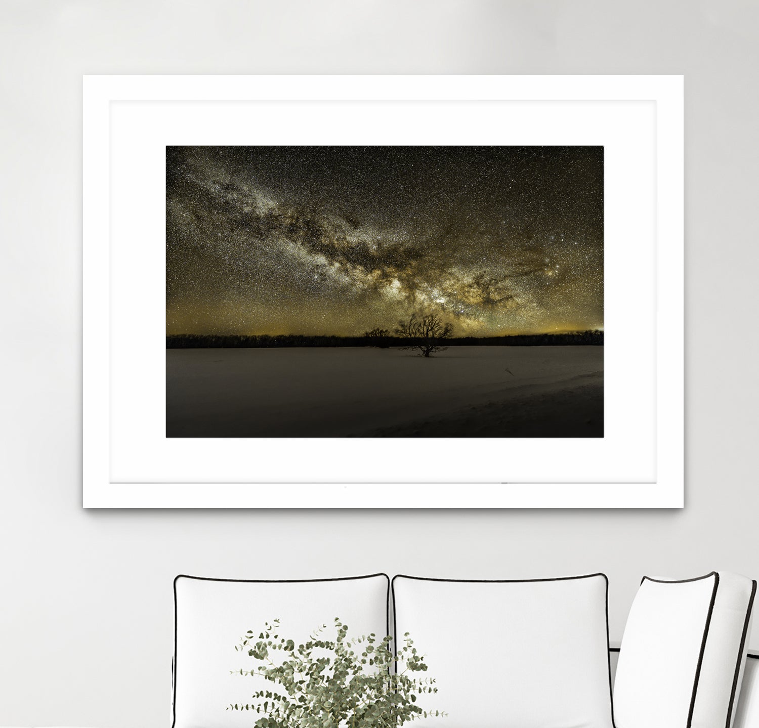 MIlky way rising by Lorenzo Bustillo on GIANT ART - gray photo illustration