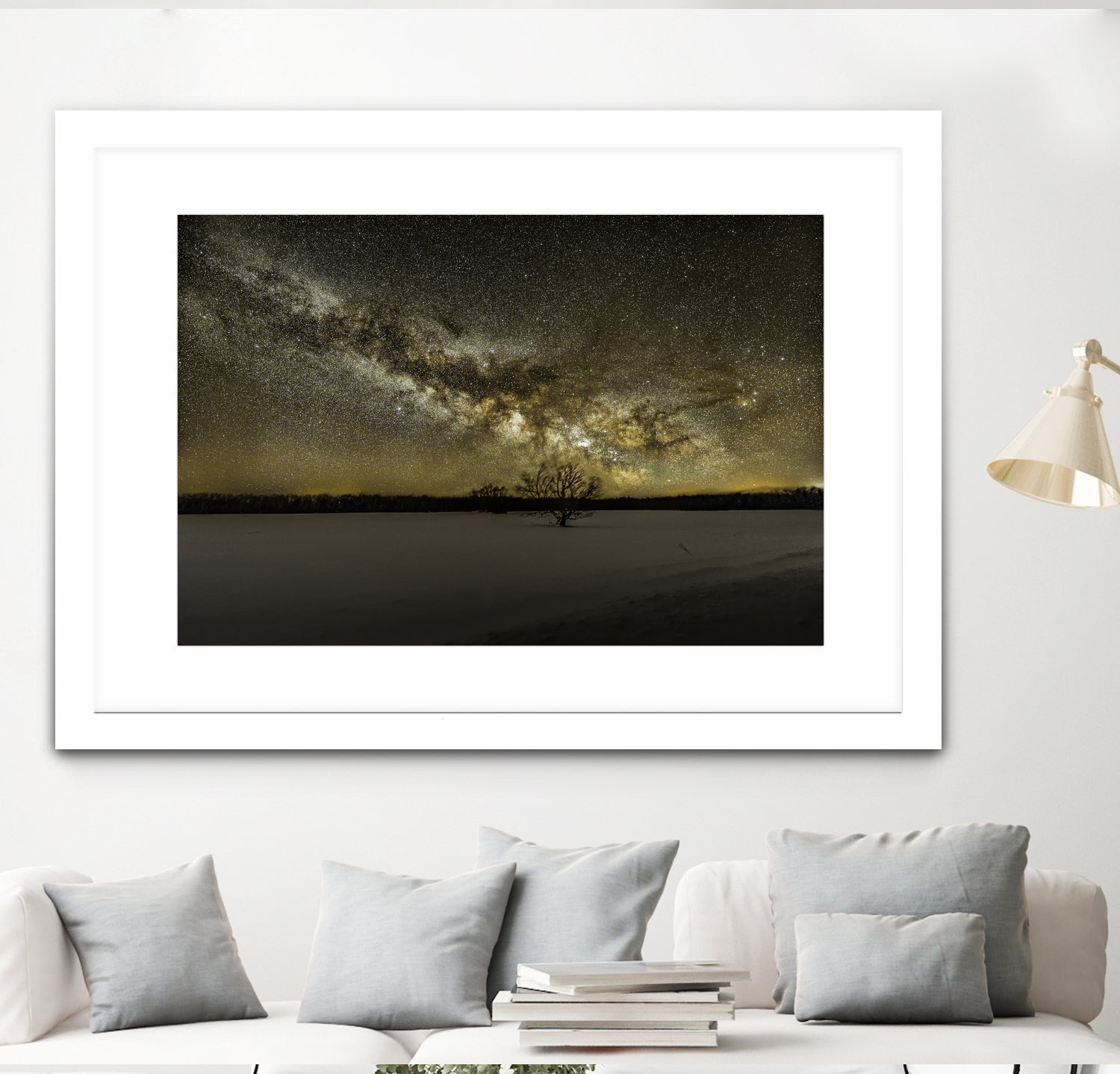 MIlky way rising by Lorenzo Bustillo on GIANT ART - gray photo illustration