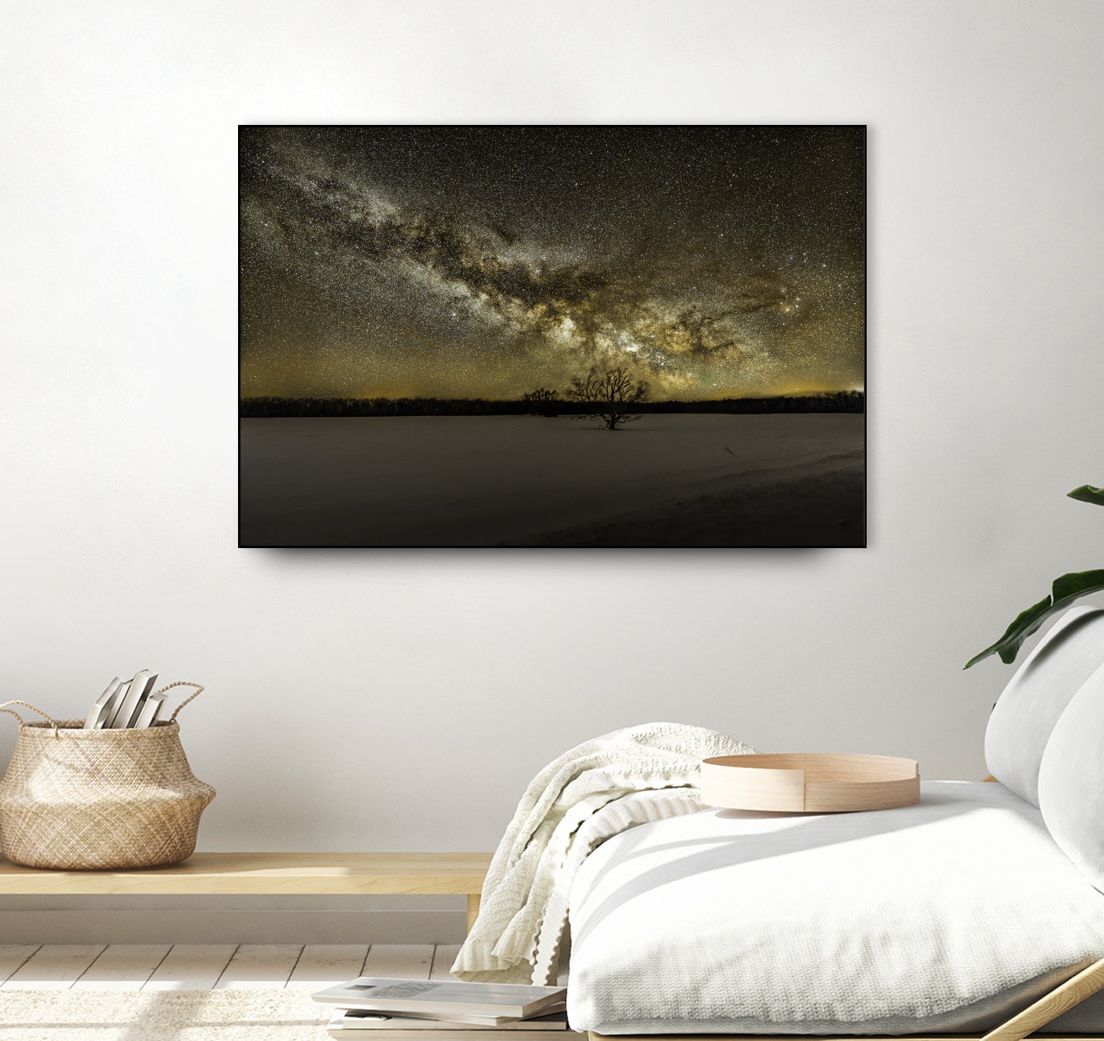 MIlky way rising by Lorenzo Bustillo on GIANT ART - gray photo illustration