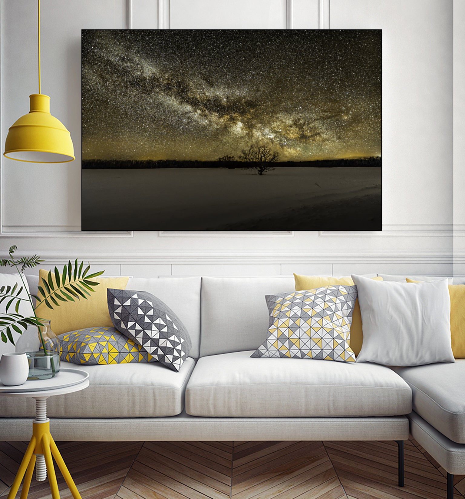 MIlky way rising by Lorenzo Bustillo on GIANT ART - gray photo illustration