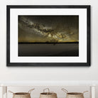 MIlky way rising by Lorenzo Bustillo on GIANT ART - gray photo illustration