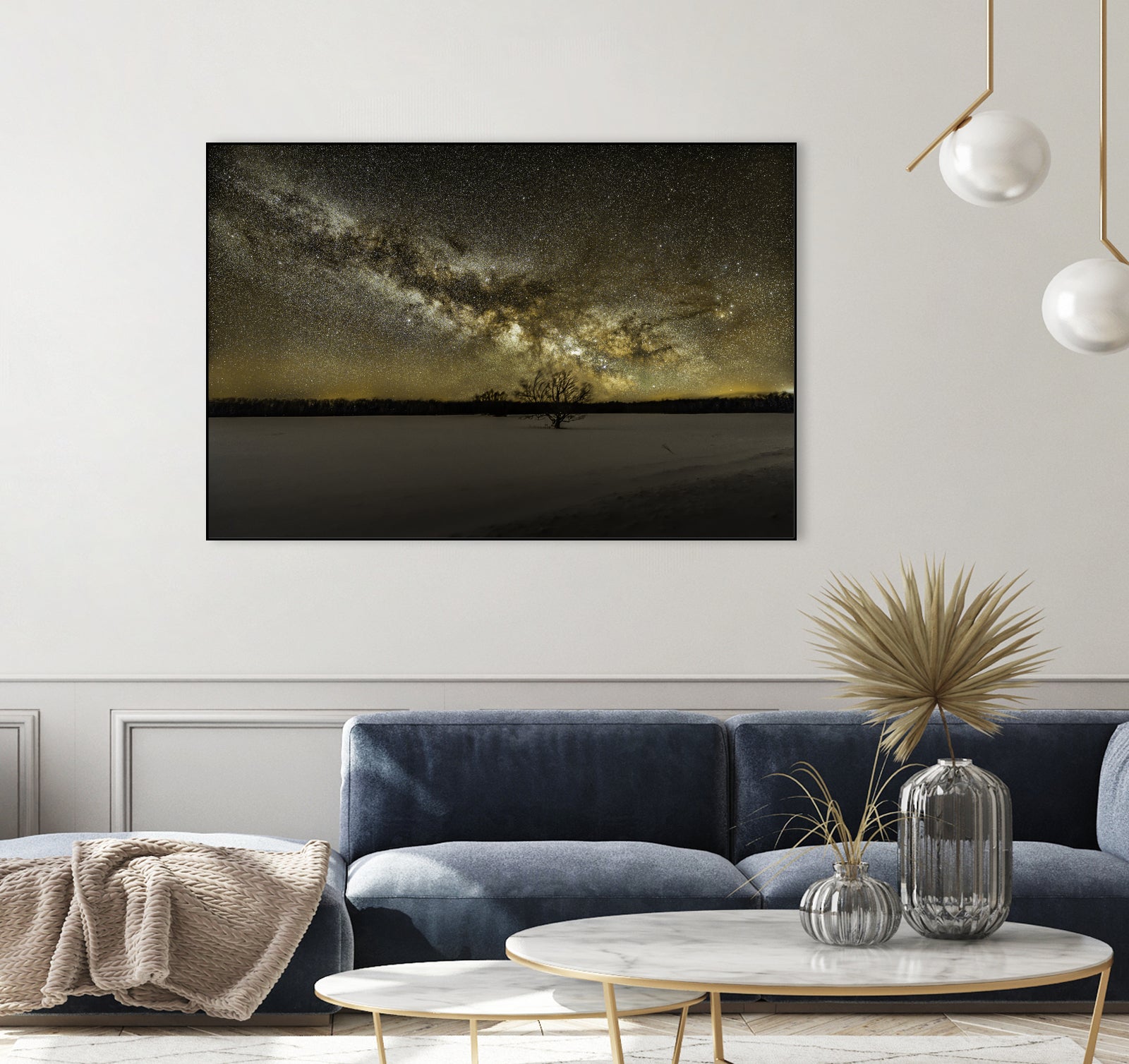 MIlky way rising by Lorenzo Bustillo on GIANT ART - gray photo illustration