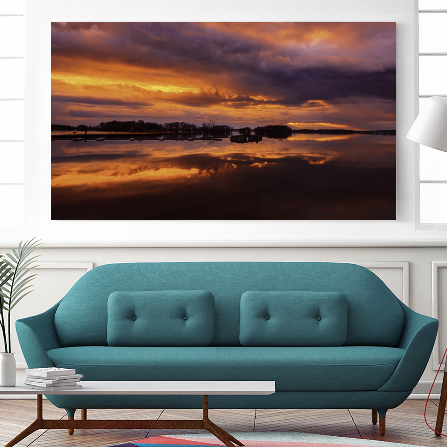 Sainte-Anne-de-Bellevue, Sunset by Lorenzo Bustillo on GIANT ART - gray photo illustration