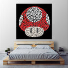 The Red Mushroom in Mario Bros by Caroline BESSIERES on GIANT ART - red digital drawing