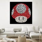 The Red Mushroom in Mario Bros by Caroline BESSIERES on GIANT ART - red digital drawing