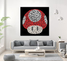 The Red Mushroom in Mario Bros by Caroline BESSIERES on GIANT ART - red digital drawing