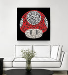 The Red Mushroom in Mario Bros by Caroline BESSIERES on GIANT ART - red digital drawing