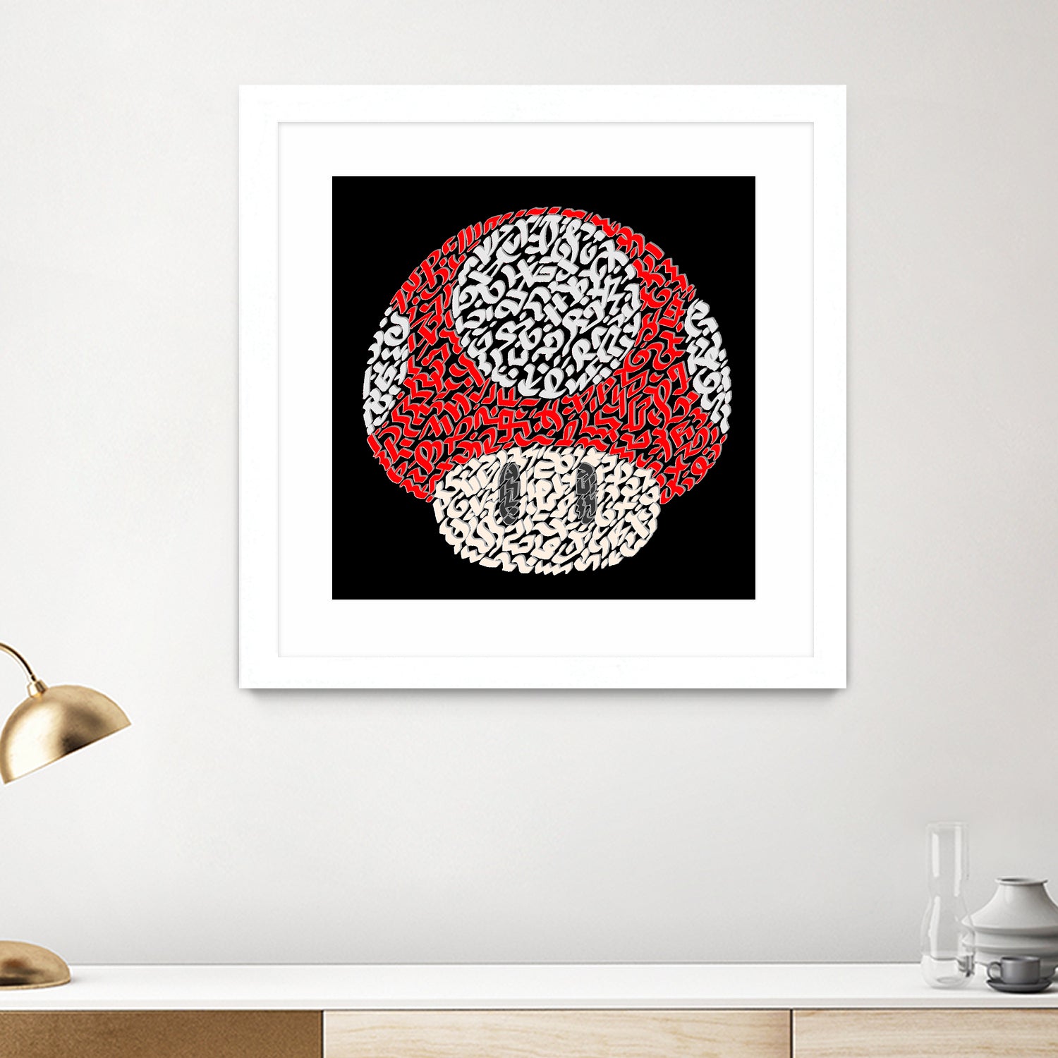 The Red Mushroom in Mario Bros by Caroline BESSIERES on GIANT ART - red digital drawing