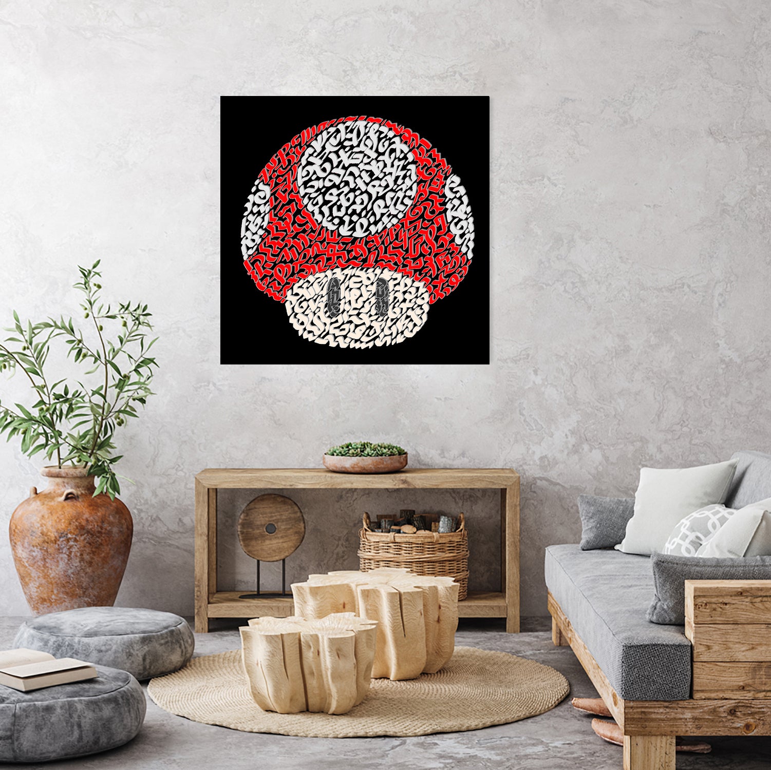 The Red Mushroom in Mario Bros by Caroline BESSIERES on GIANT ART - red digital drawing