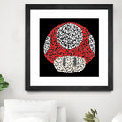 The Red Mushroom in Mario Bros by Caroline BESSIERES on GIANT ART - red digital drawing