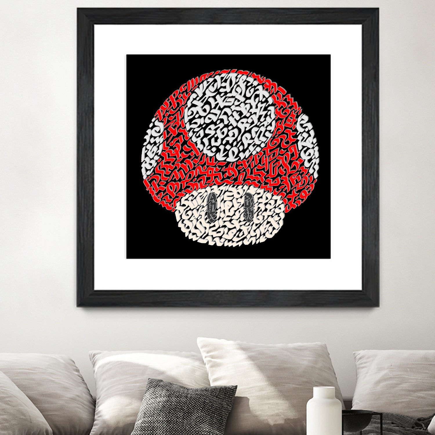 The Red Mushroom in Mario Bros by Caroline BESSIERES on GIANT ART - red digital drawing