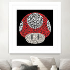 The Red Mushroom in Mario Bros by Caroline BESSIERES on GIANT ART - red digital drawing