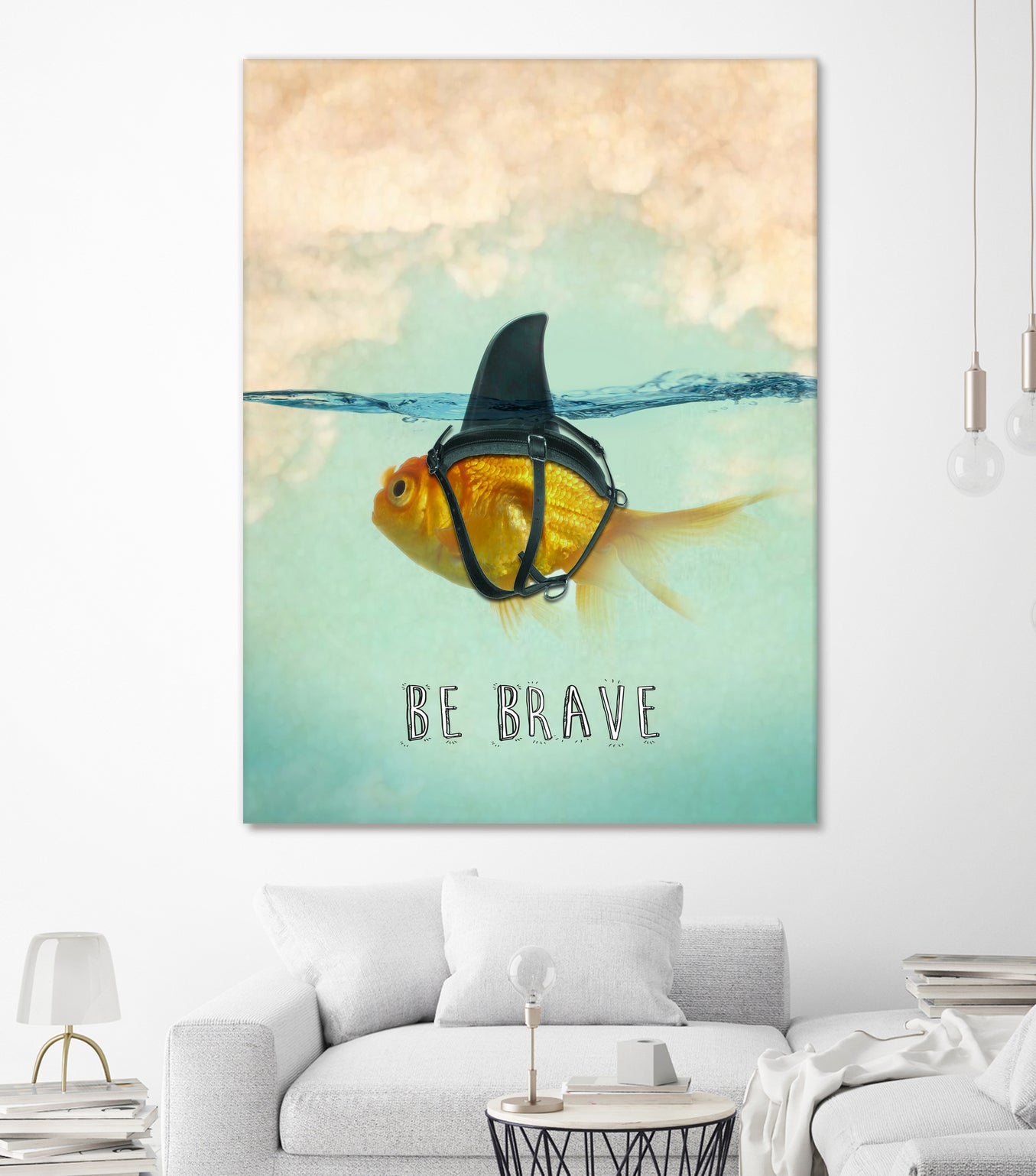 BE BRAVE by Vin Zzep on GIANT ART - white digital painting