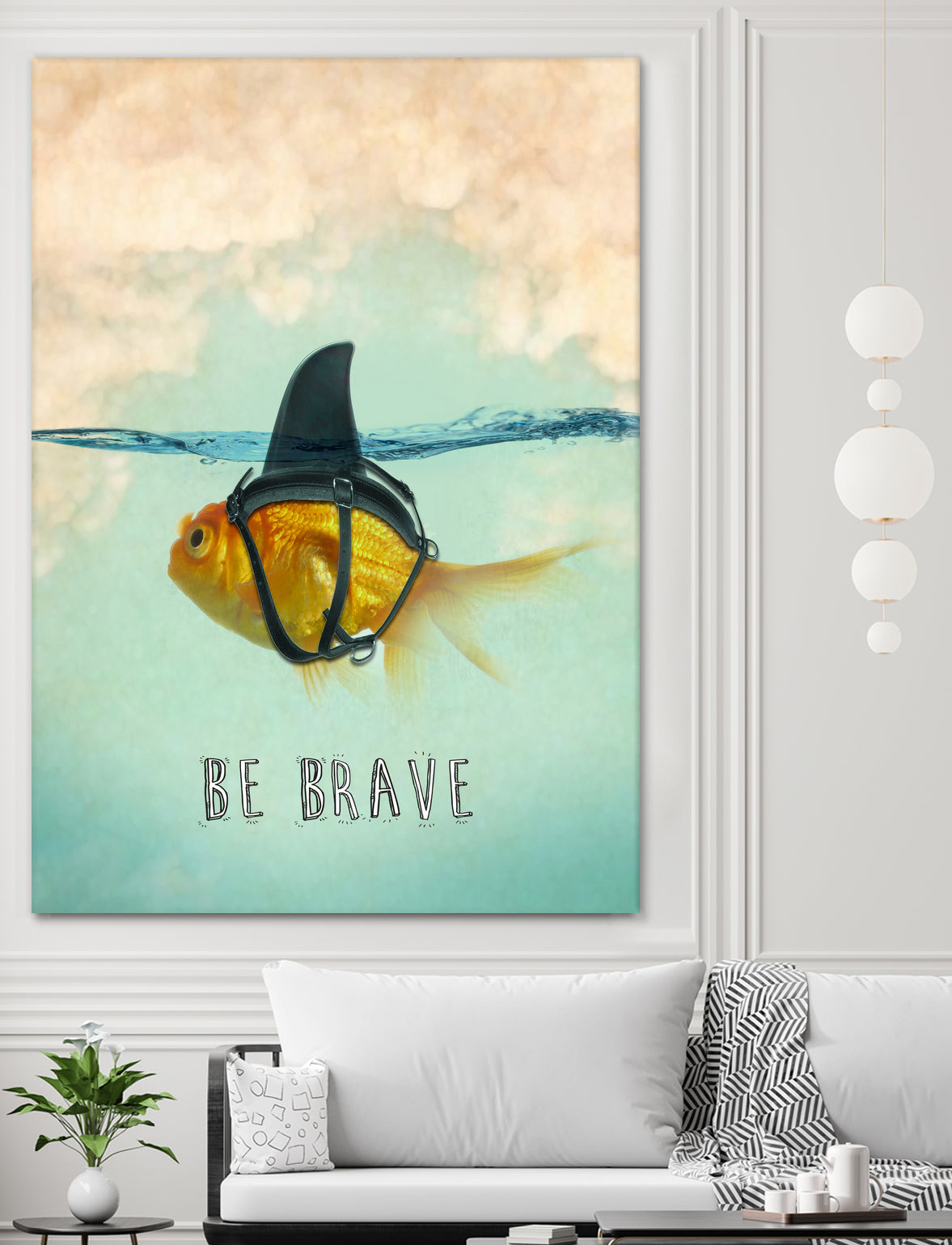 BE BRAVE by Vin Zzep on GIANT ART - white digital painting