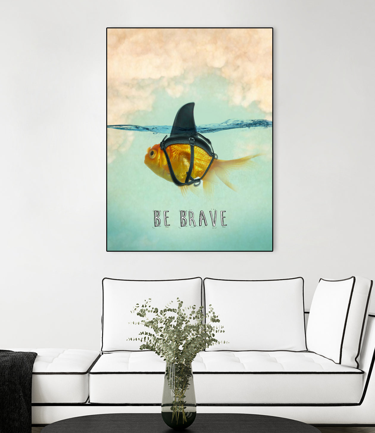 BE BRAVE by Vin Zzep on GIANT ART - white digital painting