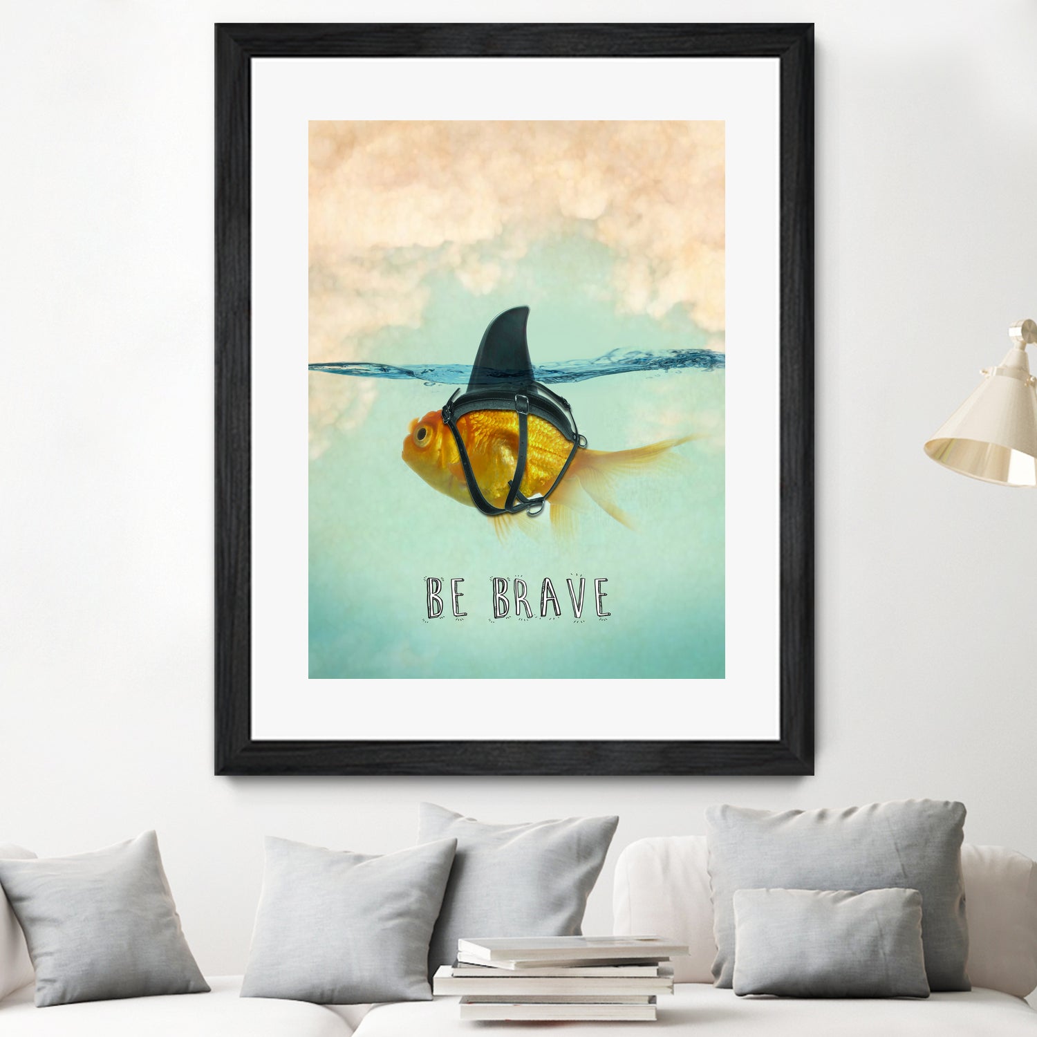 BE BRAVE by Vin Zzep on GIANT ART - white digital painting