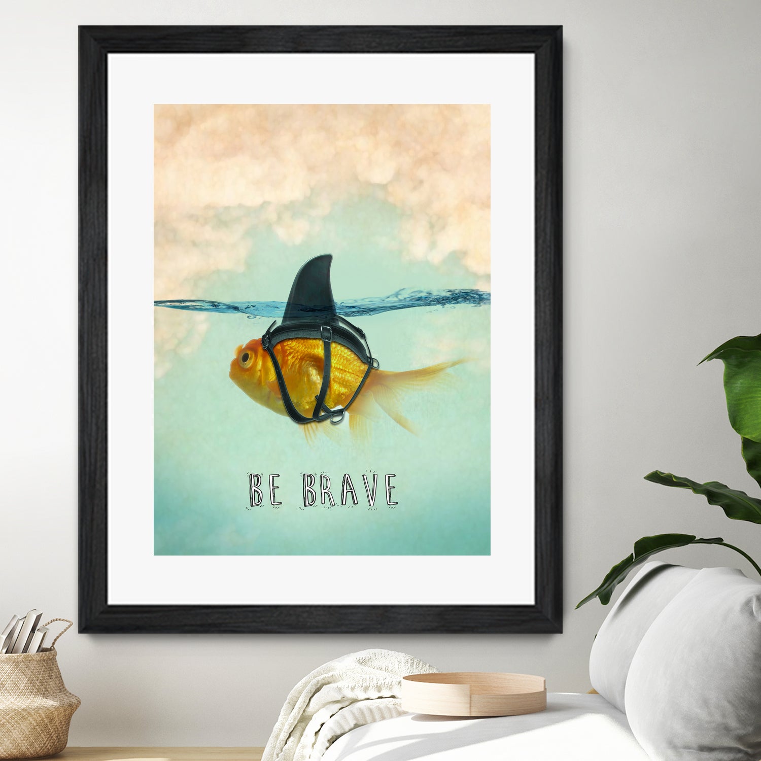 BE BRAVE by Vin Zzep on GIANT ART - white digital painting