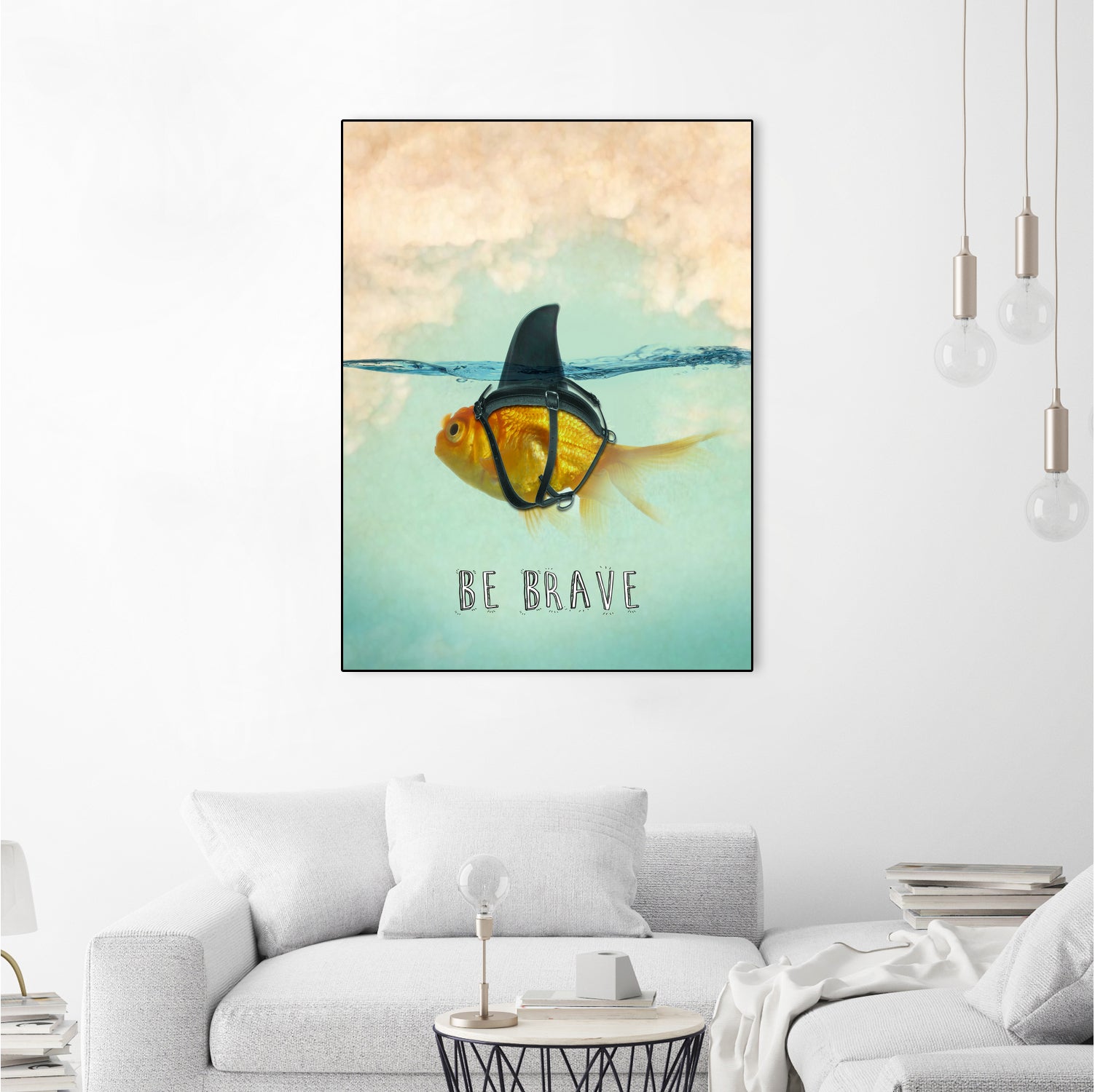 BE BRAVE by Vin Zzep on GIANT ART - white digital painting