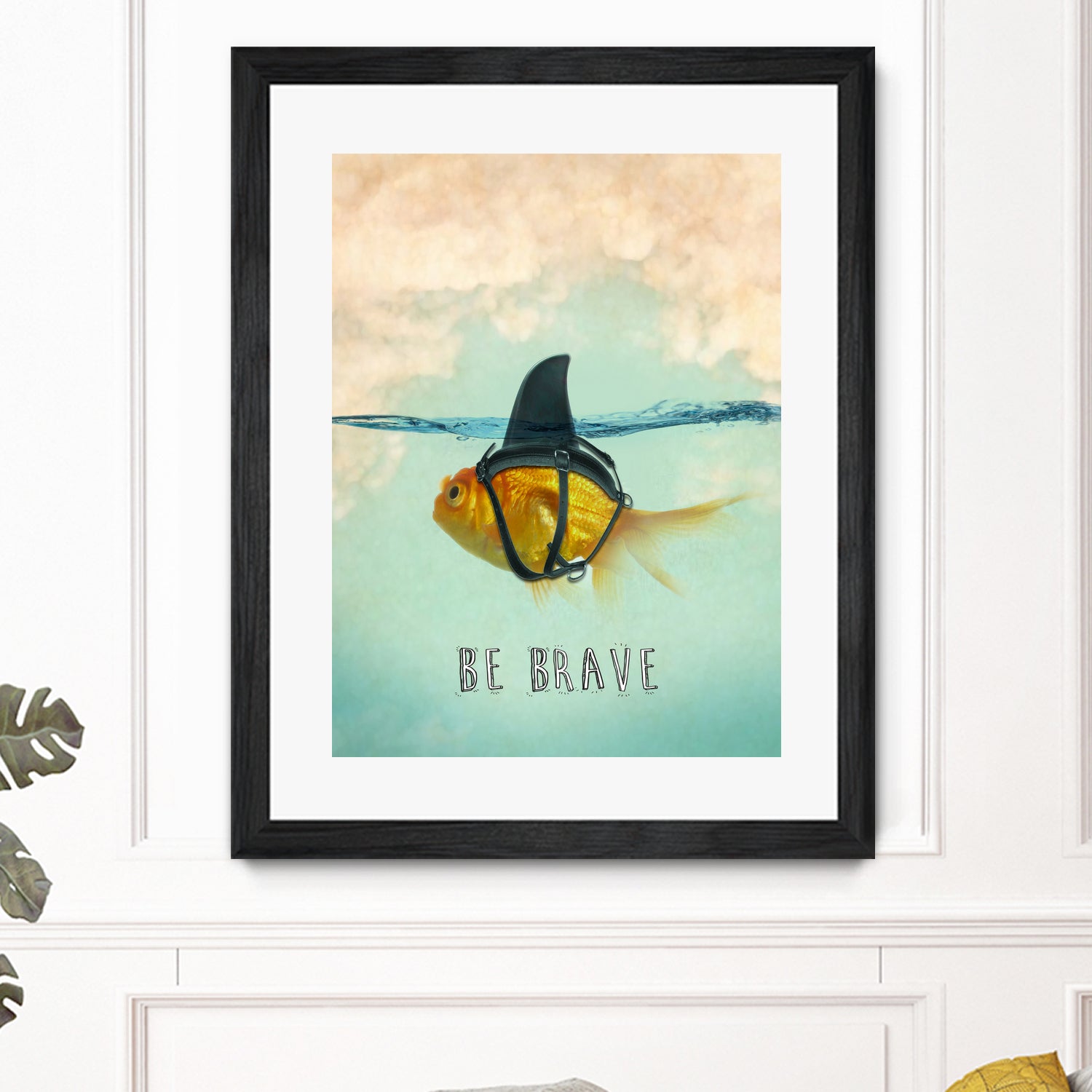 BE BRAVE by Vin Zzep on GIANT ART - white digital painting