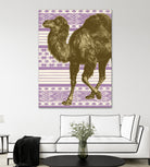 Bazaar Camel Lavender by Thomas Fernez on GIANT ART - fuchsia digital drawing