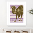 Bazaar Camel Lavender by Thomas Fernez on GIANT ART - fuchsia digital drawing