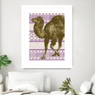 Bazaar Camel Lavender by Thomas Fernez on GIANT ART - fuchsia digital drawing