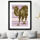 Bazaar Camel Lavender by Thomas Fernez on GIANT ART - fuchsia digital drawing