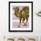 Bazaar Camel Lavender by Thomas Fernez on GIANT ART - fuchsia digital drawing