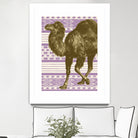 Bazaar Camel Lavender by Thomas Fernez on GIANT ART - fuchsia digital drawing