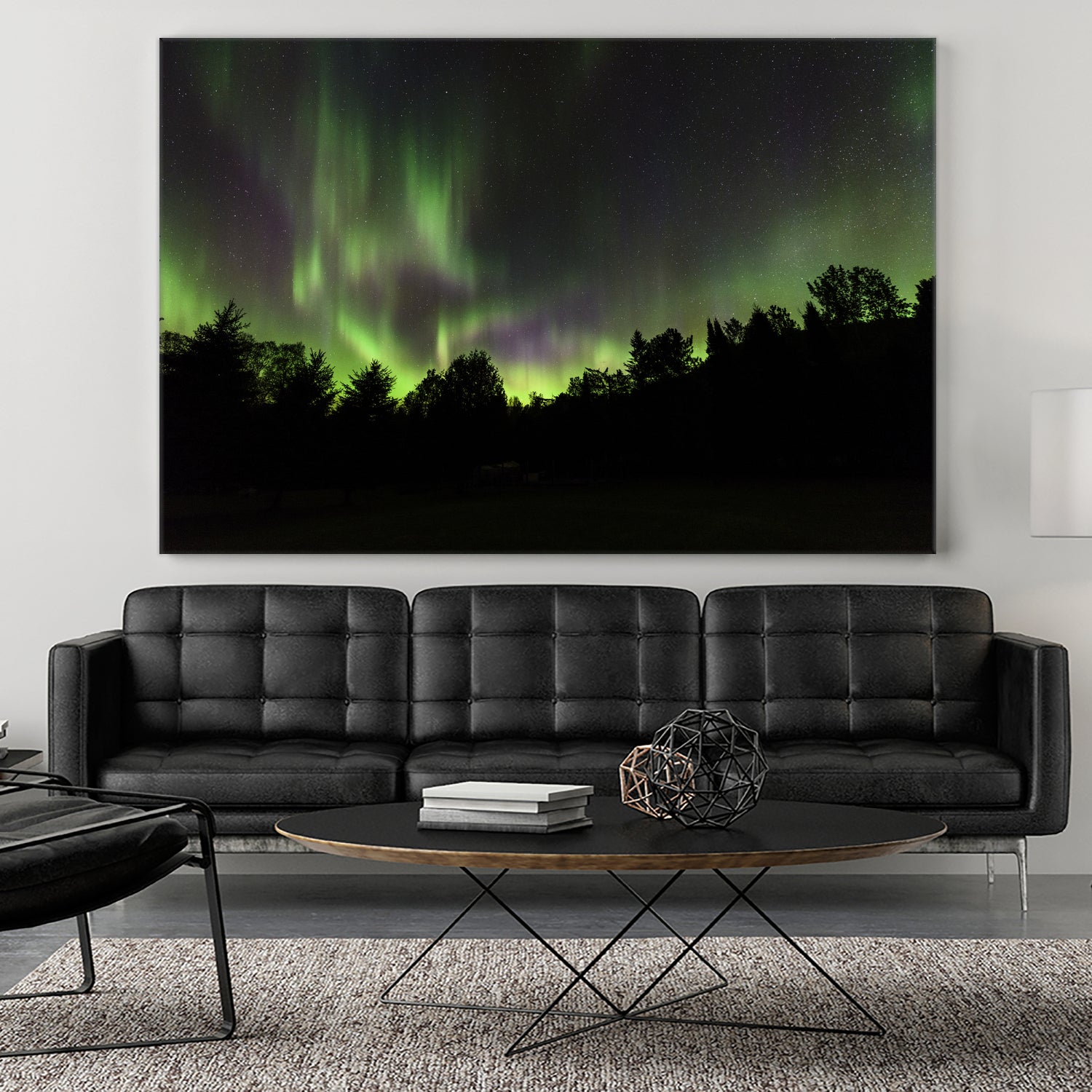 Quebec Northern Lights by Lorenzo Bustillo on GIANT ART - gray photo illustration