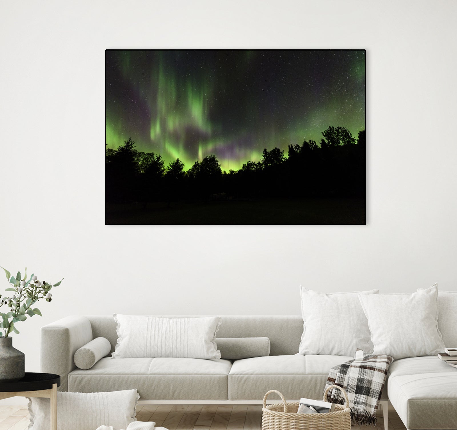 Quebec Northern Lights by Lorenzo Bustillo on GIANT ART - gray photo illustration