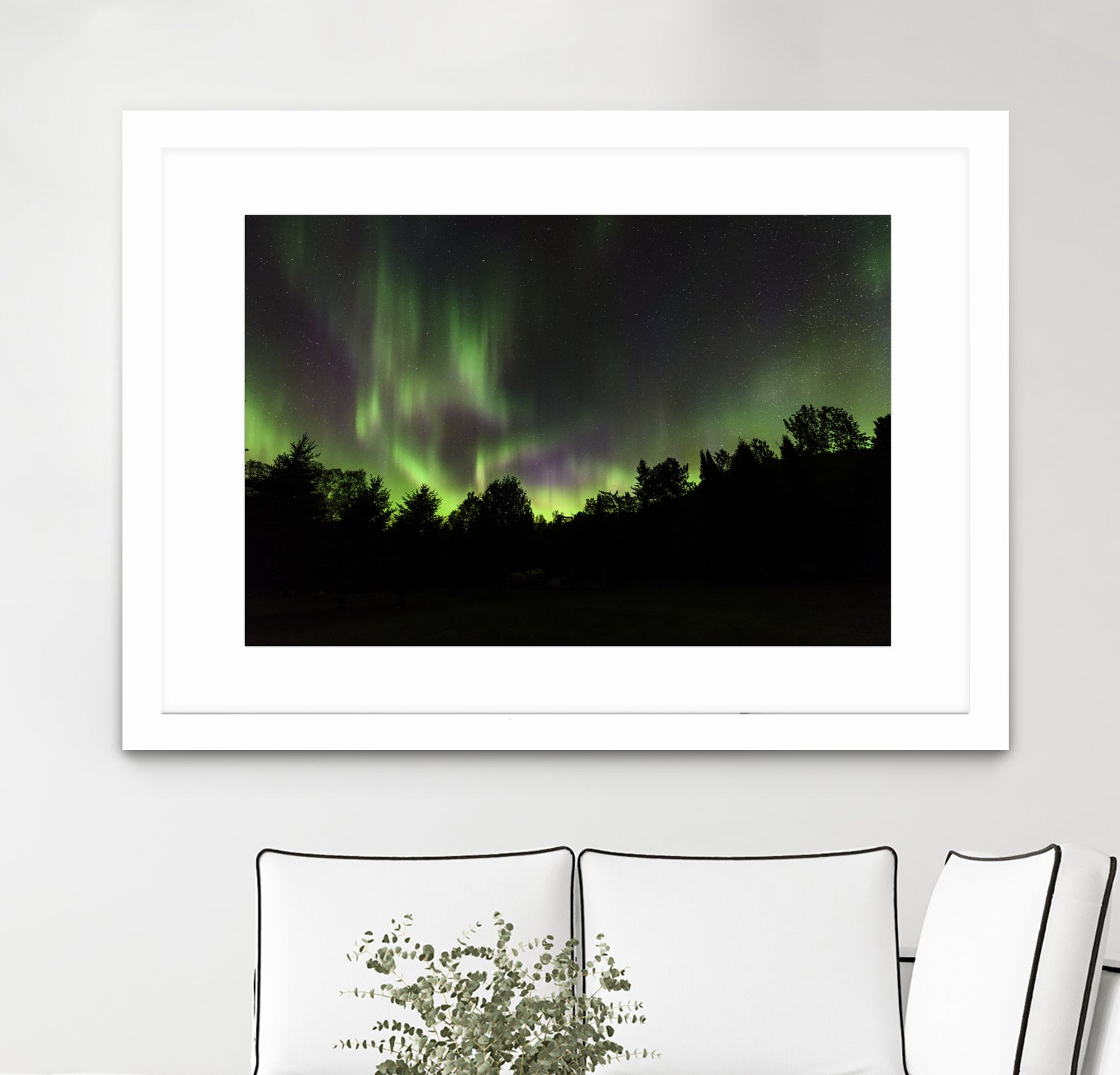 Quebec Northern Lights by Lorenzo Bustillo on GIANT ART - gray photo illustration